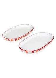 Hermia Juego de Platos Naranja JOY0004 de 2 Piezas